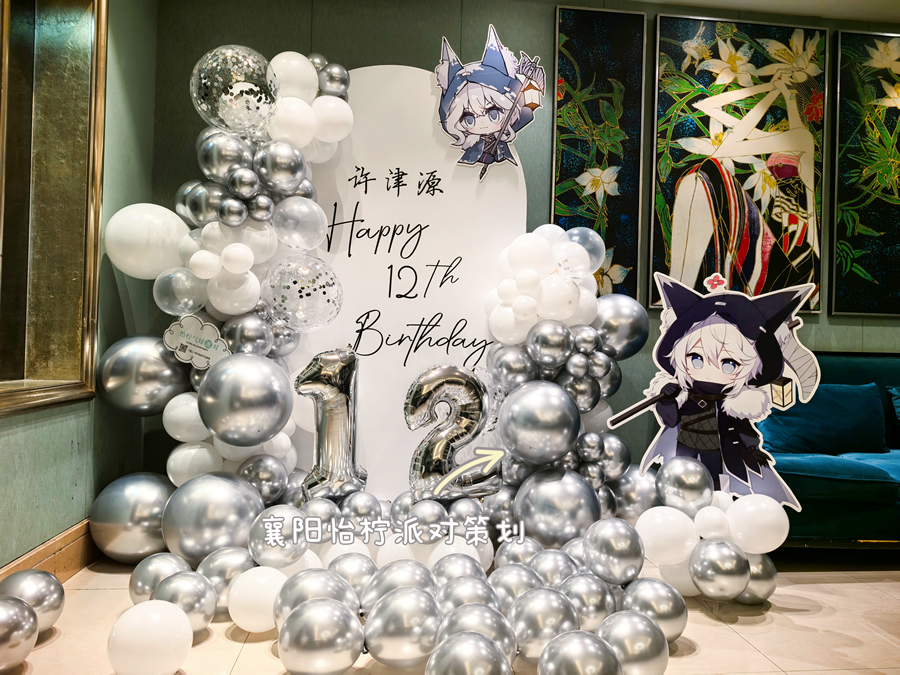 12岁女孩的梦幻蝴蝶第五人格主题包厢生日布置-图一